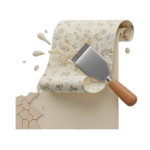 We safely and efficiently remove old wallpaper, preparing walls for a smooth, fresh finish ready for painting or new wall coverings.